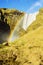 Rainbow at Skogafoss waterfall Iceland