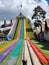 Rainbow slide at central java indonesia