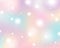 Rainbow snow stars bokeh background banner