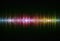 Rainbow sound wave, pulse of audio signal. Spectrum equaliser