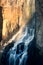 Rainbow in South Clear Creek Falls, Rio Grande National Forest,