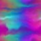 Rainbow space dyed watercolor wave texture background. Seamless tropical vibrant 80s boho style pattern. For retro hippy