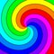 Rainbow spectral swirl