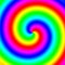 Rainbow spectral swirl