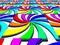 Rainbow spectral swirl perspective image