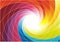 Rainbow spiral - bright colorful background