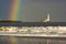 Rainbow at St. Marys Lighthouse near Newcastle