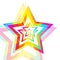 Rainbow star background