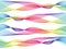 Rainbow stripe line on white background