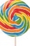 Rainbow Striped Lollipop Candy