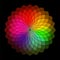 Rainbow style vector wheel