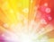 Rainbow Sunshine effect with blurred dots like bokeh bright Background for Posters, Presentations, Video, Site Headers