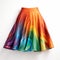 Rainbow Swirl Skirt With Petrina Hicks-inspired Print