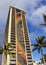 Rainbow tower mosaic in waikiki