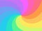 Rainbow twisted spiral background.