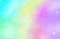 Rainbow unicorn background.Mermaid glittering galaxy in pastel colors with stars bokeh.