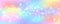 Rainbow unicorn pastel background with glitter stars. Pink fantasy sky. Holographic space with bokeh. Fairy iridescent