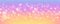 Rainbow unicorn pastel background with glitter stars. Pink fantasy sky. Holographic space with bokeh. Fairy iridescent