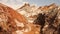 Rainbow valley rocky landscape in Hormuz in Iran