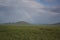 The rainbow in the vast meadow, Khuvsgul province, Mongolia.