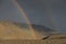 Rainbow at Vatnajokull National Park Iceland