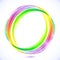 Rainbow vector abstract circle frame