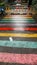 Rainbow Vibrant colored zebra cross