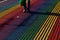 Rainbow walkway