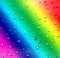 Rainbow water drops