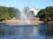 Rainbow in Water Fountain