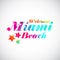 Rainbow welcome Miami bright printï¿½