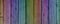 Rainbow wood fence planks wide background banner