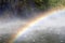 Rainbows over Stirling Falls , Milford Sound, Fiordland, New Zealand