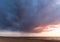 Rainclouds above the North Sea, Noordwijk, The Netherlands