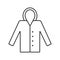 Raincoat linear icon