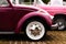 Raindrops on a 1972 Pink Volkswagen Beetle