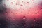 Raindrops on a Windowpane Valentine Day background