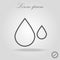 Rainfall icon symbol for your web design, logo, UI. Vector illustration, EPS10.