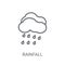 Rainfall icon. Trendy Rainfall logo concept on white background