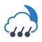 Raining night glyphs double color icon