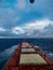 Raining over the ship in mid ocean