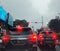 Raining Traffic Jam in Jakarta