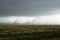 Rainstorm from a dark funnel cloud