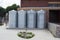 Rainwater Tanks and Storage Sheds, Goodman Building, Adelaide Bo