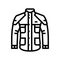 rainwear motorcycle line icon vector illustration