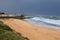 Rainy beach weather in Morocco