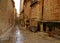 Rainy day on the old narrow street in Mdina - Silent City