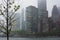 Rainy Day View of Manhattan from Roosevelt Island