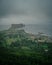 Rainy day view from the Plateforme VitrÃ©e Suspendue, PercÃ©, Quebec, Canada