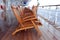 Rainy deckchairs on Queen Mary 2